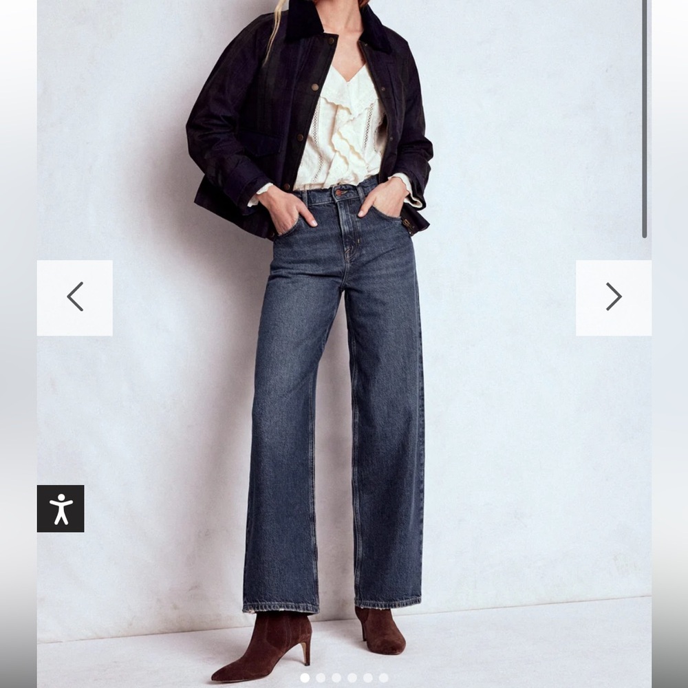 Boden Mid Rise Relaxed Leg Jeans, 27R
